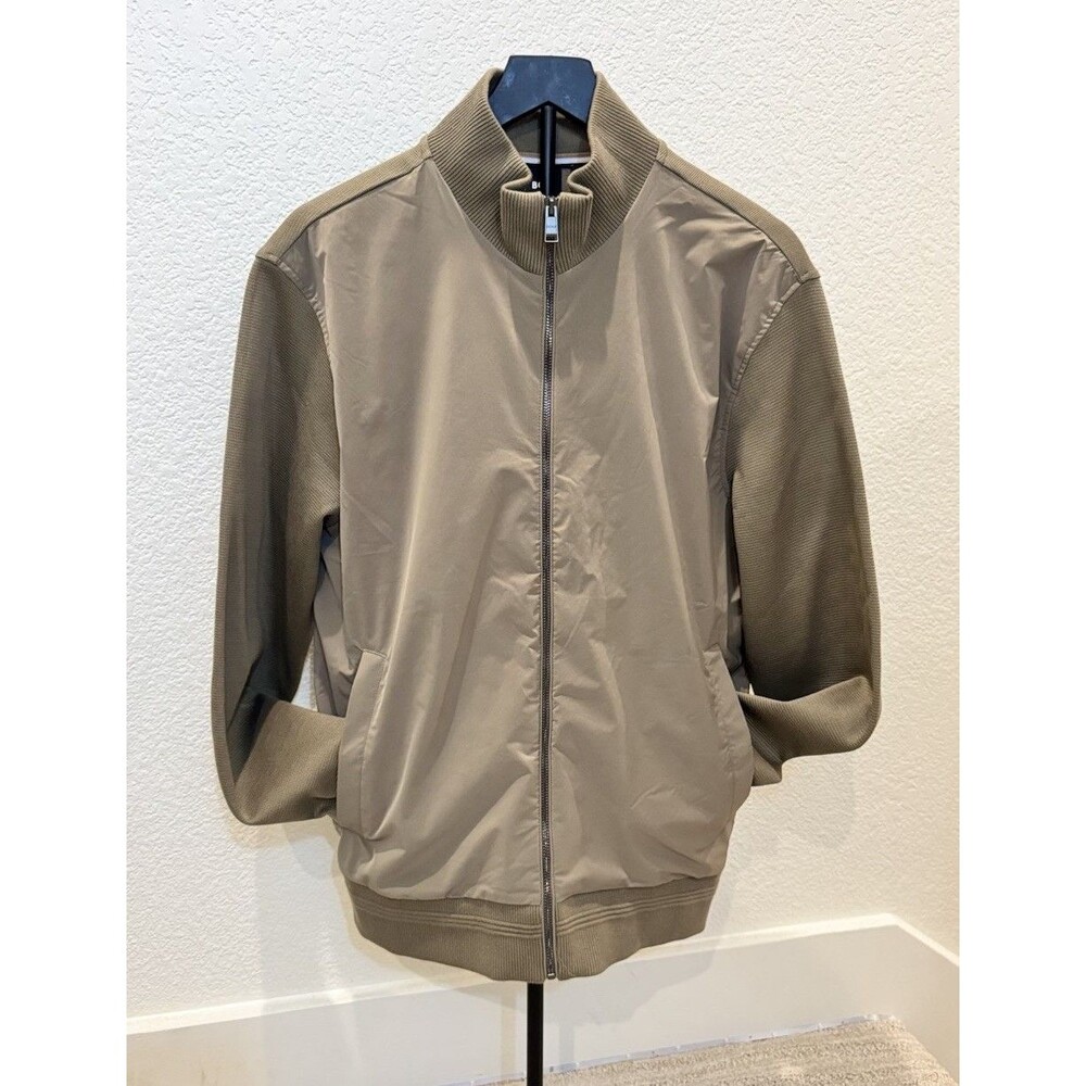 HUGO BOSS Men’s H-Shepherd Jacket Full Zipper In Open Brown .Size M